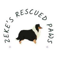 Zeke's Rescued Paws logo